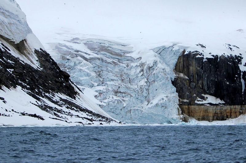 Vallend ijs Spitsbergen, Noordpoolgebied