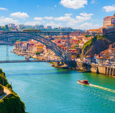 Uitzicht op Porto