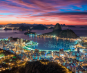 Rio de Janeiro in de nacht