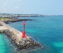 Jeju- zee en vuurtoren