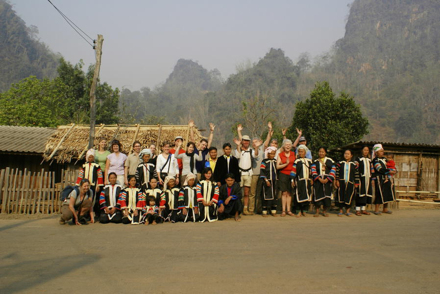 Groepsfoto na trekking