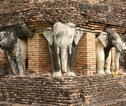 Olifantentempel in Sukhothai