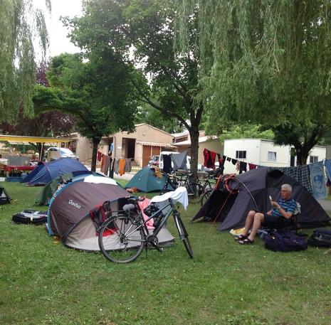 fietsvakantie tent camping