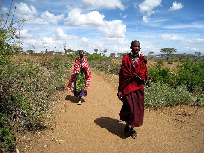 Masaai onderweg