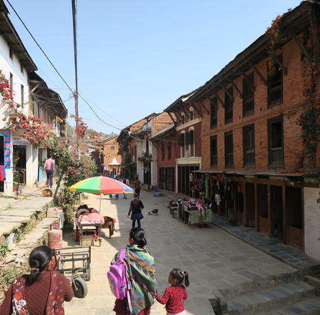 Rondreis Nepal Bandipur straatbeeld