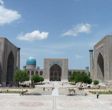 Het beroemde Registan in Samarkand