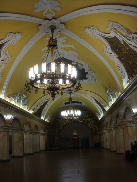Rusland Moskou metrostation