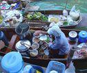 Drijvende markt Thailand
