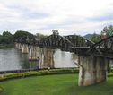 Bridge over the river Kwai in Kanchanaburi