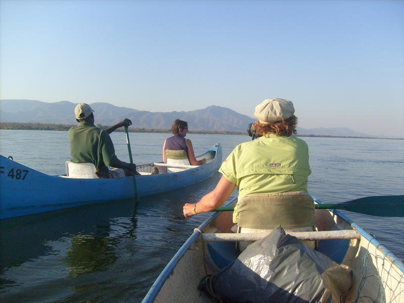 Kanotocht over de Zambezi