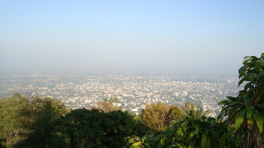 Uitzicht over Chiang Mai