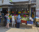 Java onderweg fruitkraampje