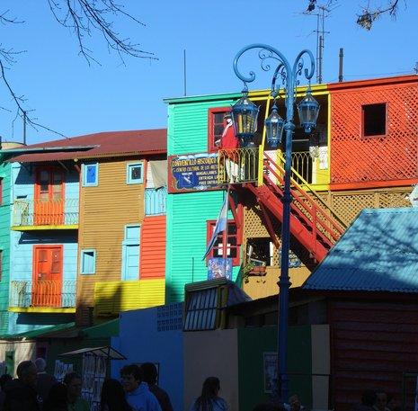 Kleurrijke woningen Buenos Aires La Boca