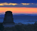 Tikal zonsondergang