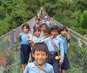 Familiereis Nepal schoolkinderen Annapurna