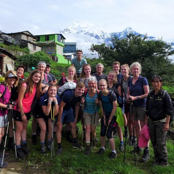 Familiereis Nepal groepsfoto