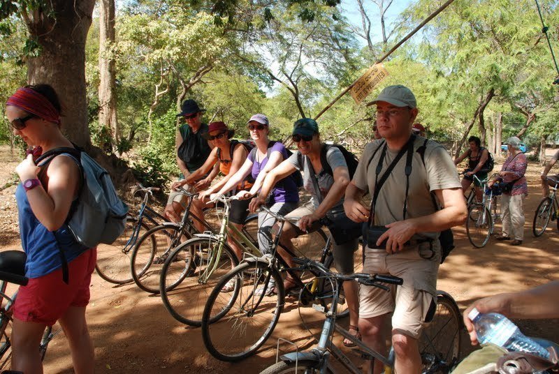 Polonnaruwa fietsers