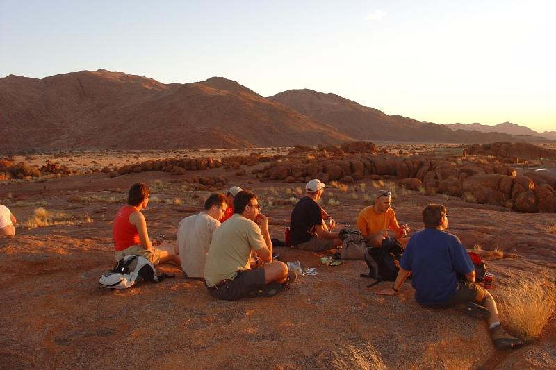 familiereis Zuidelijk Afrika namibrand