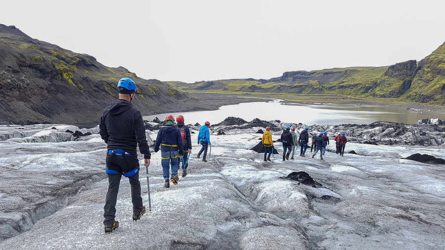 Solheimajokull gletsjer