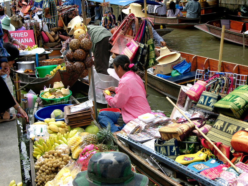 Thailand - Damnoen Saduak - drijvende markt