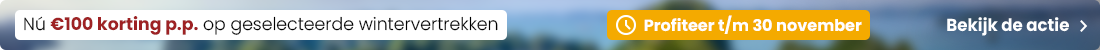 Winterdeal: €100 korting per persoon
